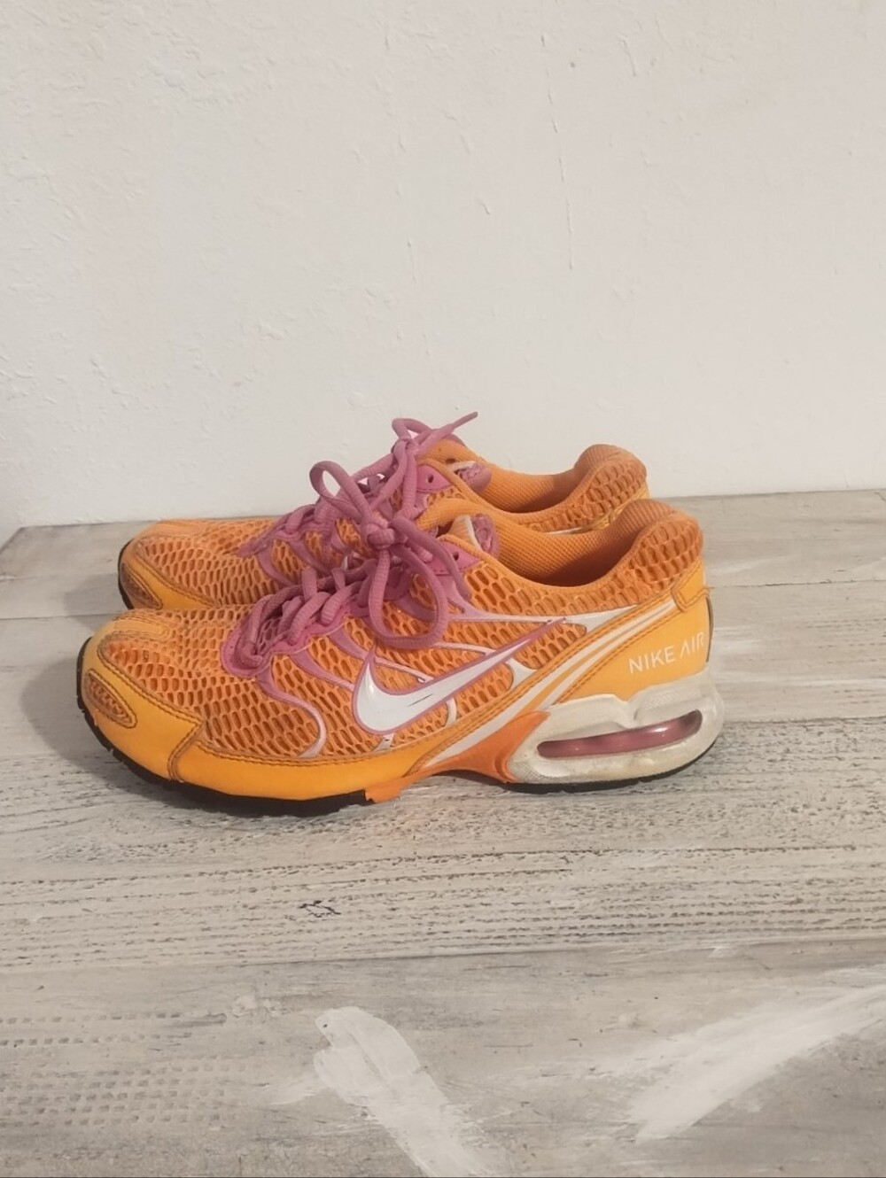 Nike Air Max Torch 4 Women's Size 8 Orange Pink Athletic Running Shoes343851-815